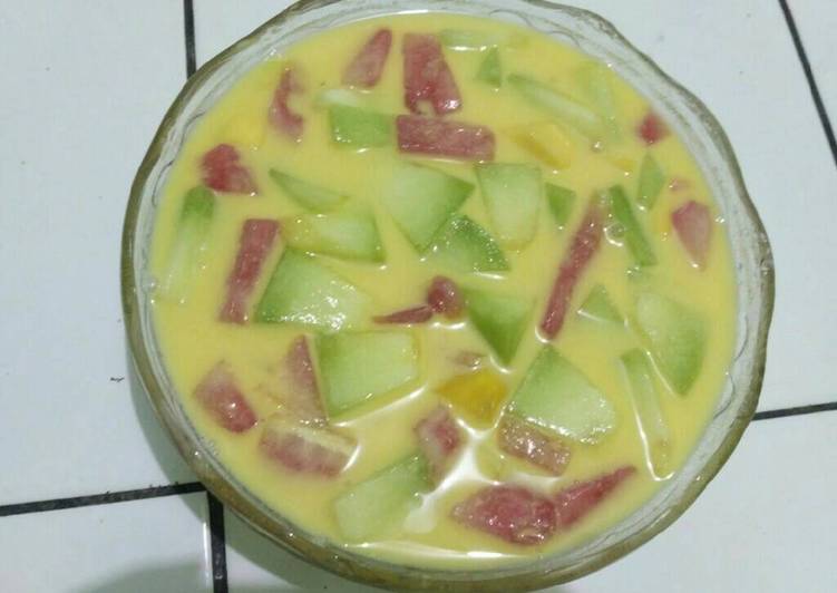 resep makanan Sop buah sari jeruk