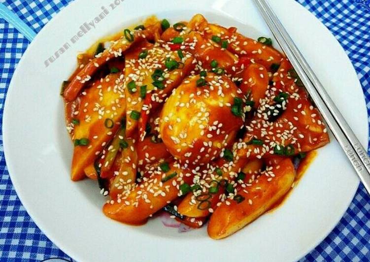 resep makanan Tteobokki ??? korean spicy rice cakes (#pr_olahantepungberas)