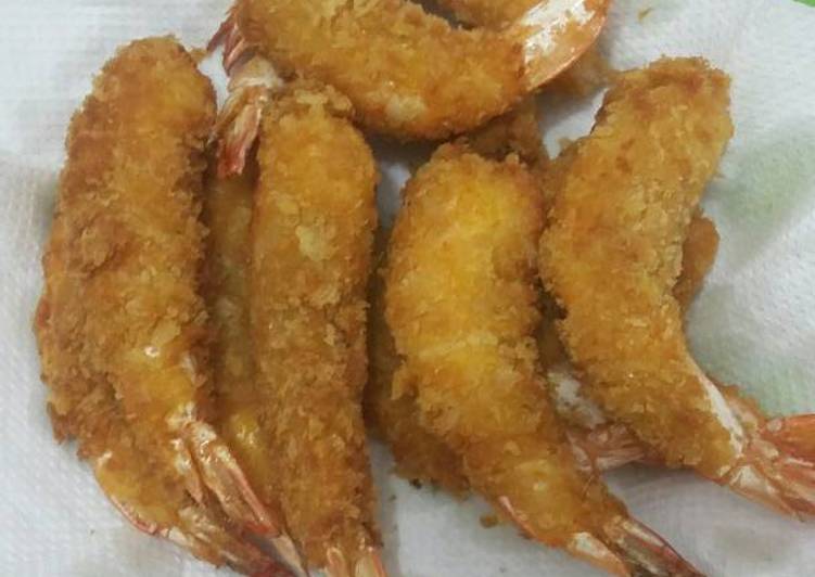 gambar untuk cara membuat Udang goreng tempura