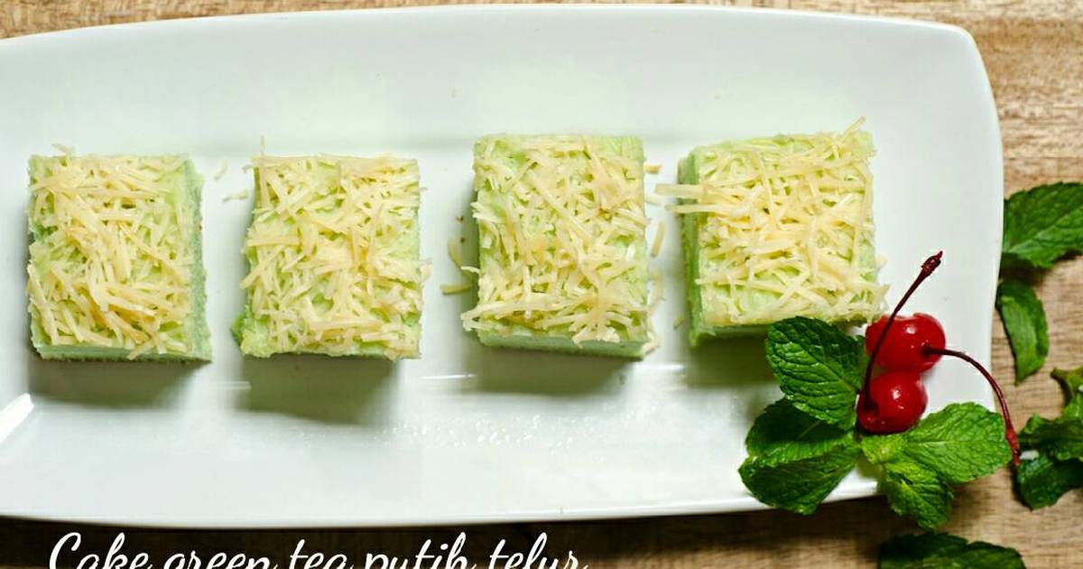 Resep Cake green tea putih telur