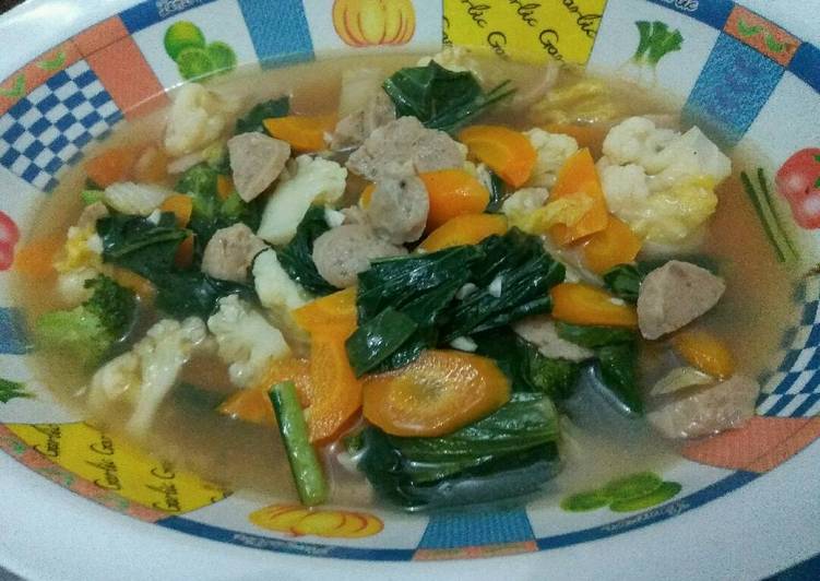 resep makanan Capcay kuah bening seger