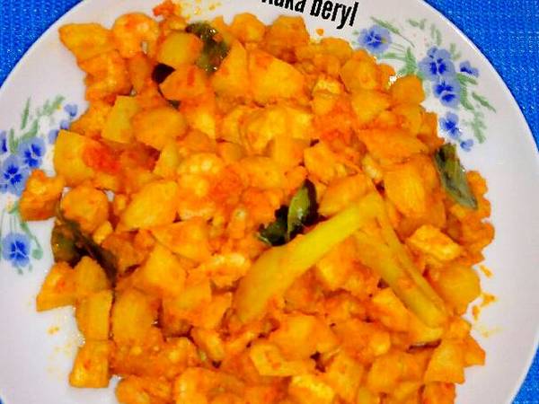 Sambal goreng kentang udang