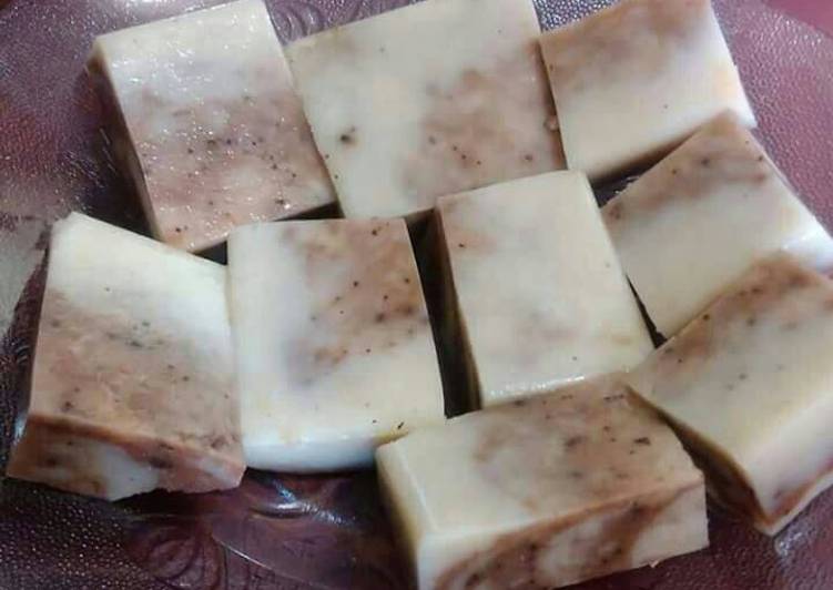 resep makanan Puding Roti Zebra Tanpa Telur