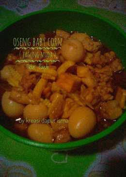 Oseng Baby Corn (jagung muda)Telur Puyuh