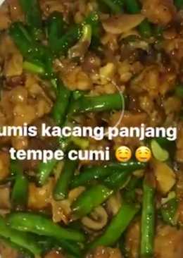 Tumis Kacang Panjang Tempe Cumi