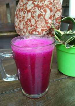 Jus buah naga + apel