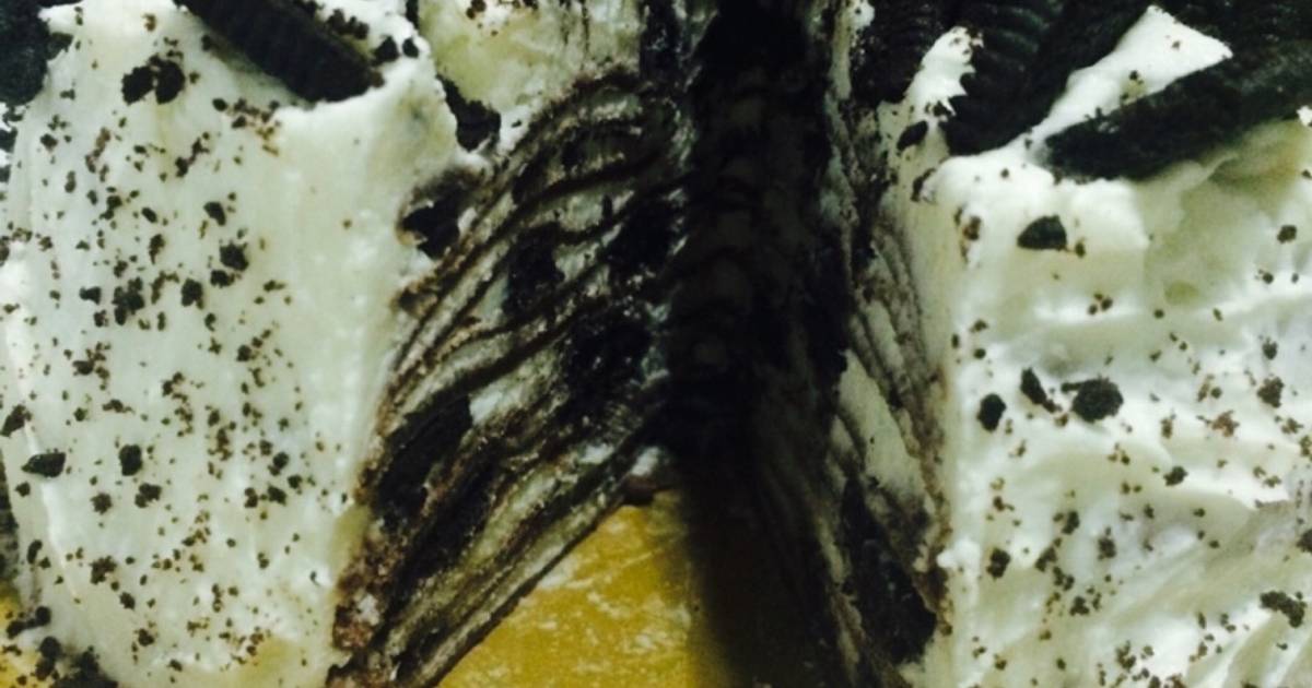 Resep Oreo Cheese Crepe Cake (mini)