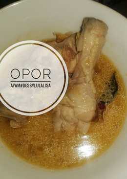 Opor ayam (menu anak)