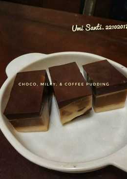 Choco.milky.and coffee pudding