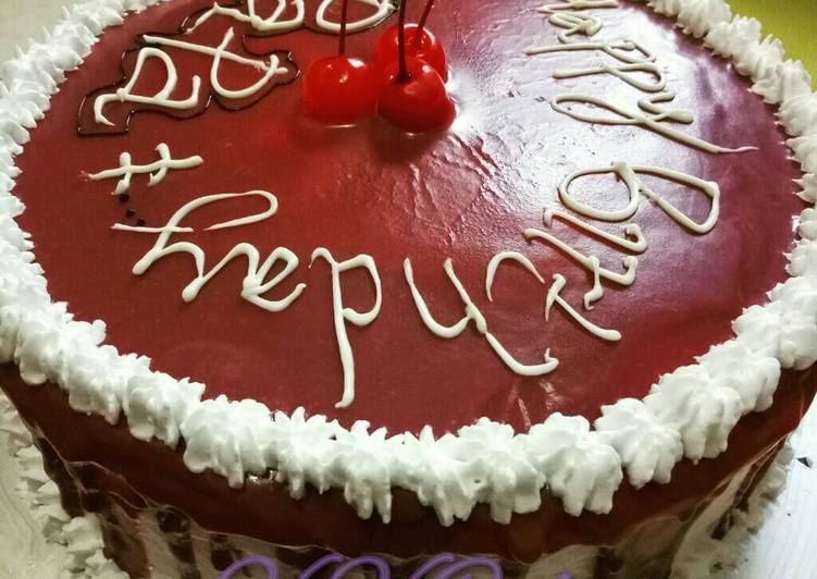 Resep Red Velvet Cake Cream Cheese Frosting With Ganace Oleh Olien