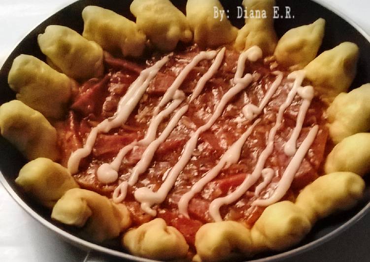Hanya Pizza Sederhana Teflon (Dough Eggless)