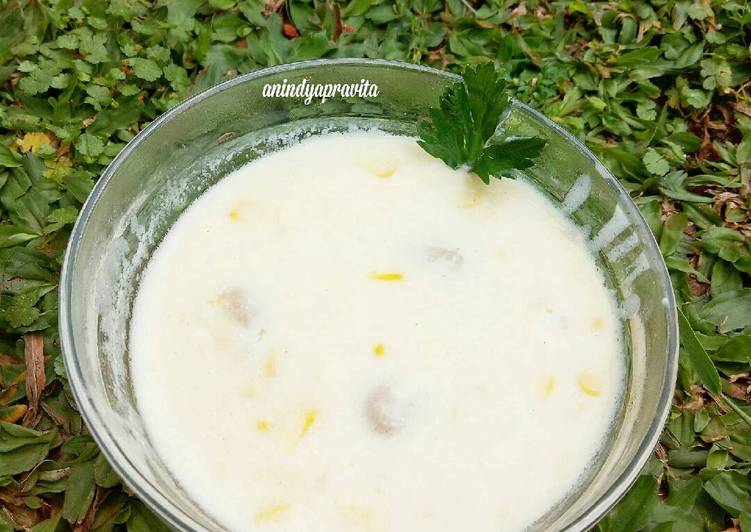 gambar untuk resep makanan Creamy Chicken Corn Soup