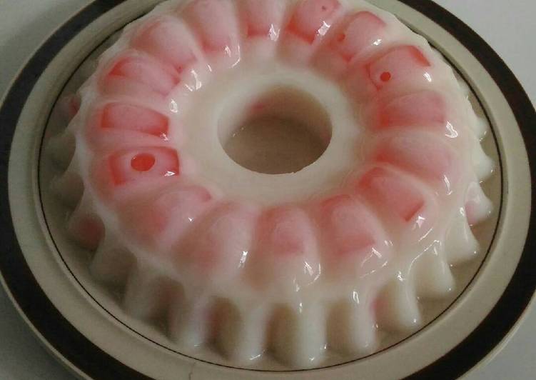 resep makanan Puding Merah Putih ????