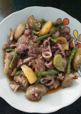 Tumis cumi campur sayuran