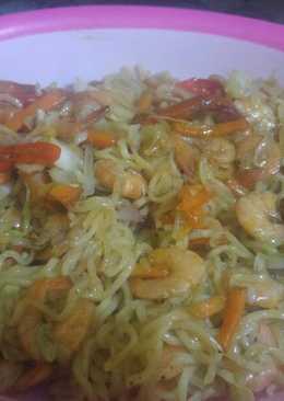 Oseng mie soto udang sayur
