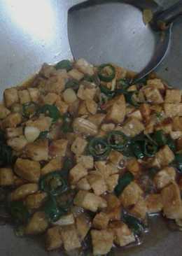 Tumis tempe gembus/bongkrek,super irit