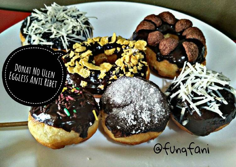 resep lengkap untuk Donat No Ulen Eggless No Ribet