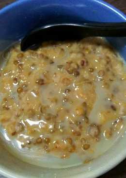 Bubur kacang hijau+oatmeal rice cooker