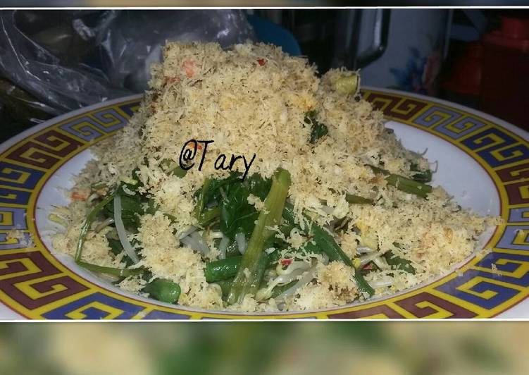 resep lengkap untuk Urab bumbu kencur