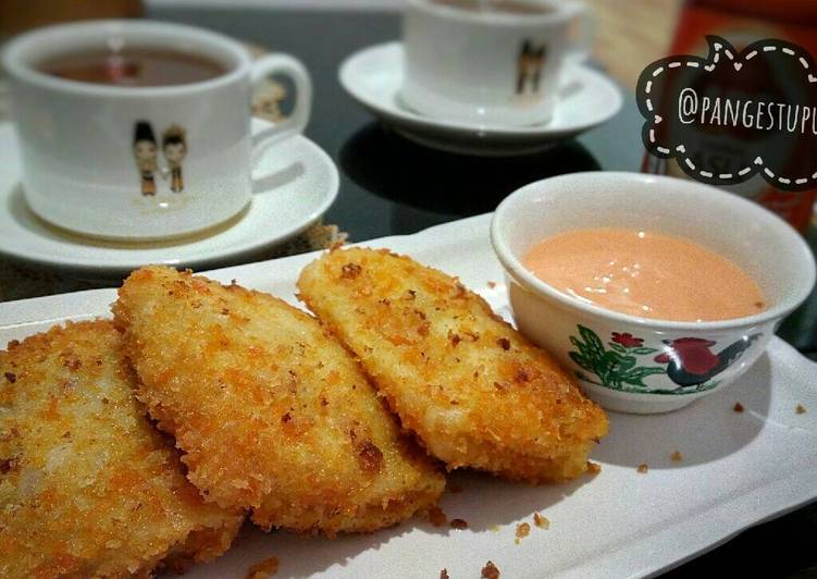 bahan dan cara membuat Risoles Ragout Saus Keju (#pr_risolesdkk)