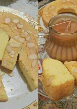 Bolu almond lembut