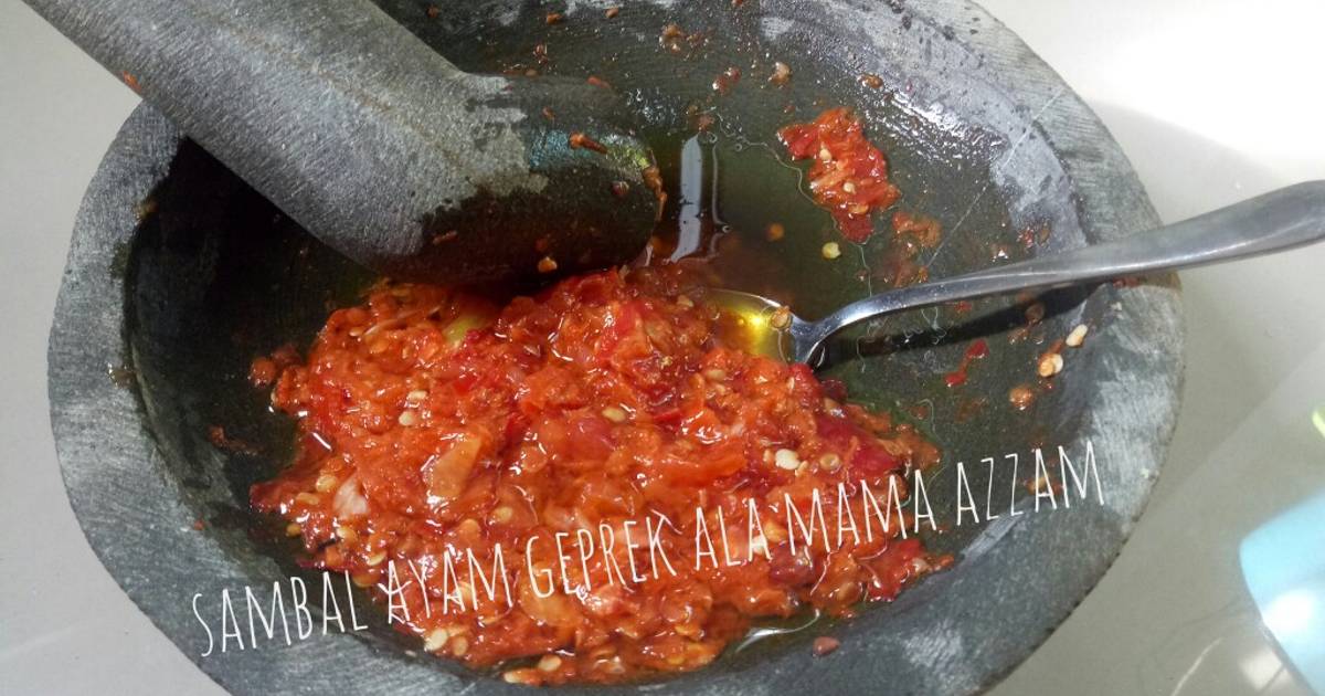 235 resep sambal ayam geprek enak dan sederhana - Cookpad