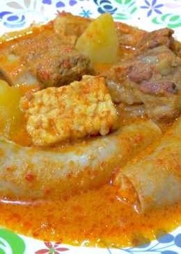 Gulai Tambunsu ' Usus Sapi Isi Telur & Tahu'