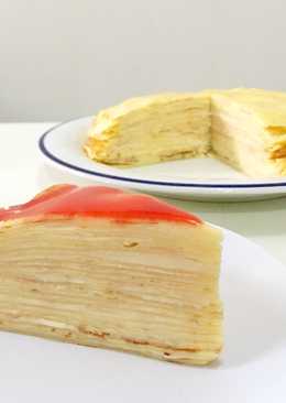 [No Bake] Mille Crepes Cheese a la First Love Patisseries