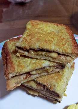 Roti Tawar Panggang Telur