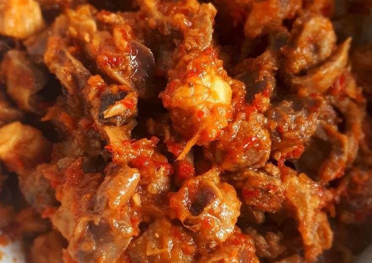 gambar untuk cara membuat Sambal goreng ati empela+ tempe (no santan)