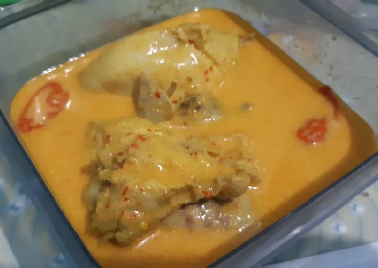 resep lengkap untuk Ayam sayur santan