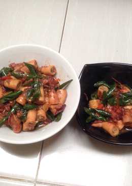 Tumis cumi cabe hijau kecap