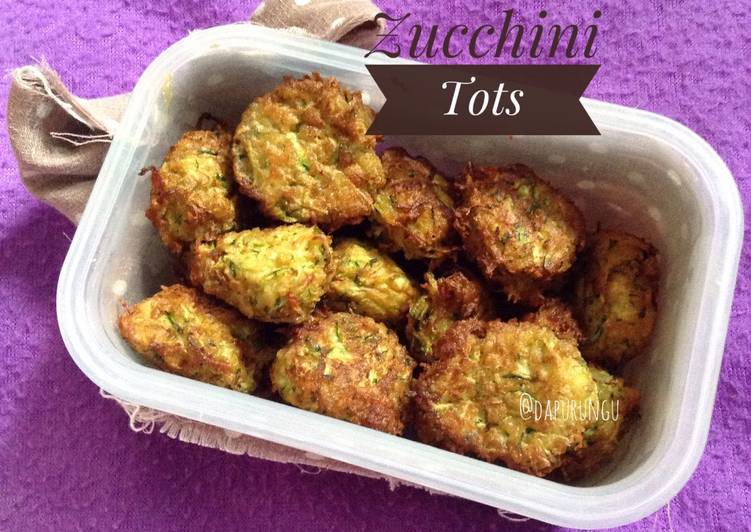 gambar untuk resep makanan Zucchini Tots