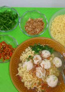 Bakso ayam brokoli ala mirza