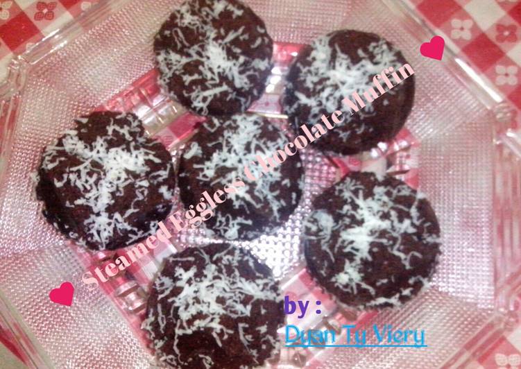 bahan dan cara membuat Muffin Cokelat Kukus Tanpa Telur