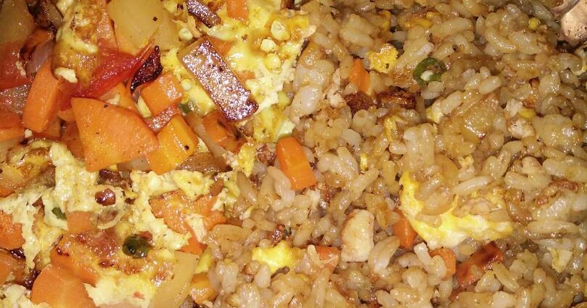  Resep  Menu sarapan Nasi  oseng telur  dan omelete oleh 