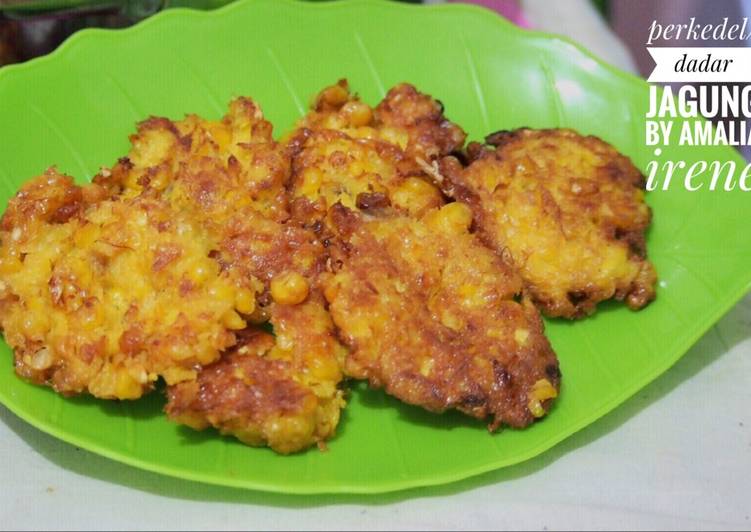 bahan dan cara membuat Perkedel jagung/dadar jagung crispy mudah enak