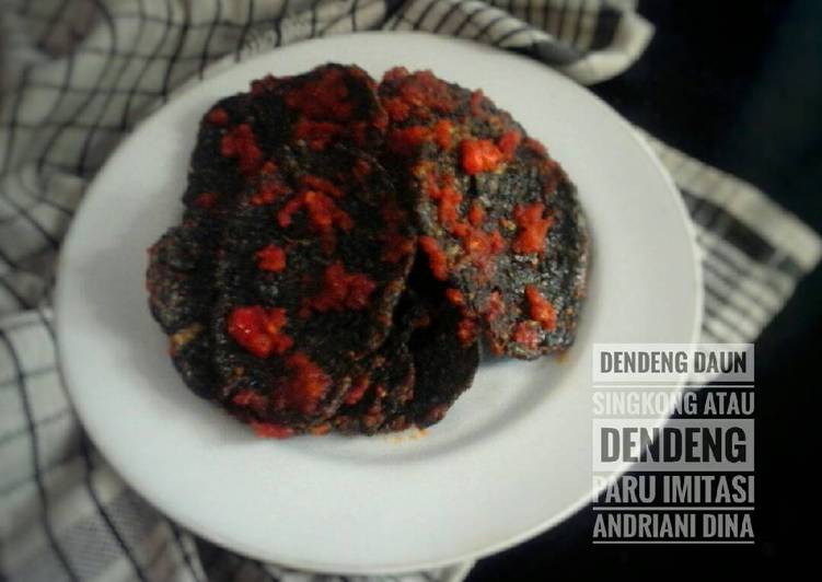 Resep Dendeng Paru Imitasi / Dendeng Daun Singkong Kiriman dari Dhy