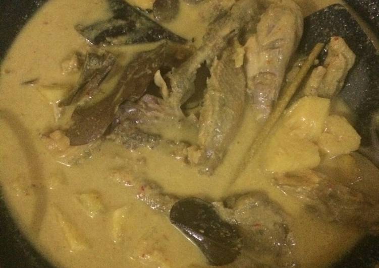 cara membuat Ayam Gulai Nanas