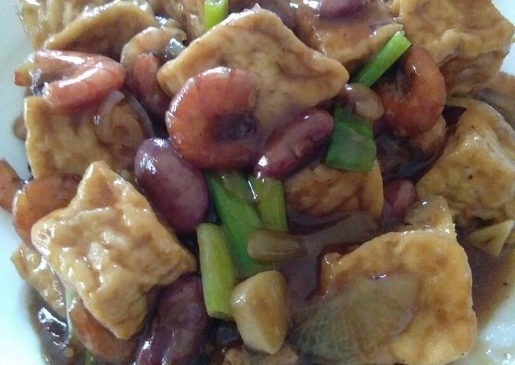 gambar untuk resep makanan Tumis tahu kacang merah