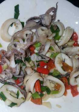 Cumi cabe garam (tanpa goreng tepung)