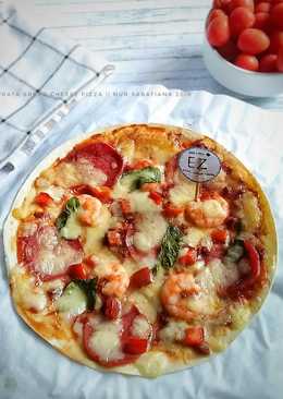 Prata Bread Cheese Pizza