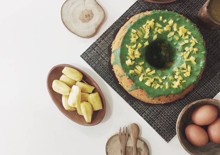 resep lengkap untuk Pandan Suji Chiffon cake (cendol chiffon cake) ??