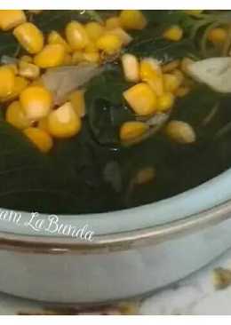 Bayam jagung kuah kunci