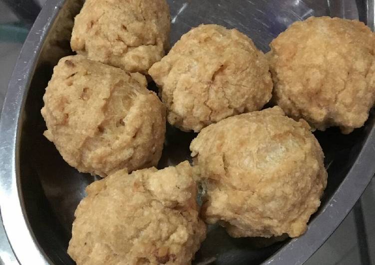 resep lengkap untuk Bakso goreng ala momo??