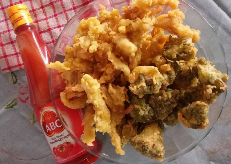 resep masakan Brokoli x Jamur Crispy