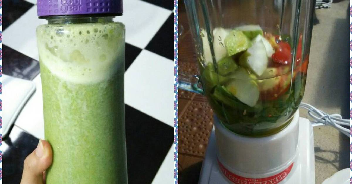 Resep jus pokcoy apel ijo royo