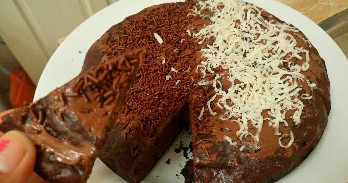 Resep Brownies simpel pake magic com