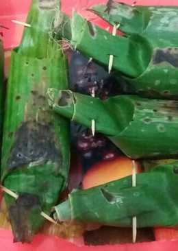 Nasi bakar teri oncom..