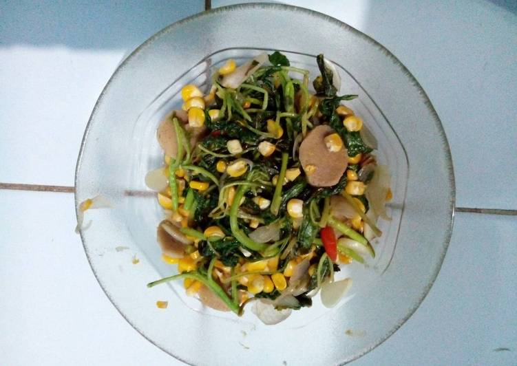 Resep Tumis BJB (Bayam Jagung Bakso) Dari Elly